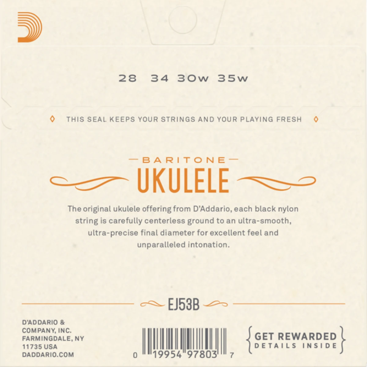 mat sau bo day dan ukulele d'addario ej53b