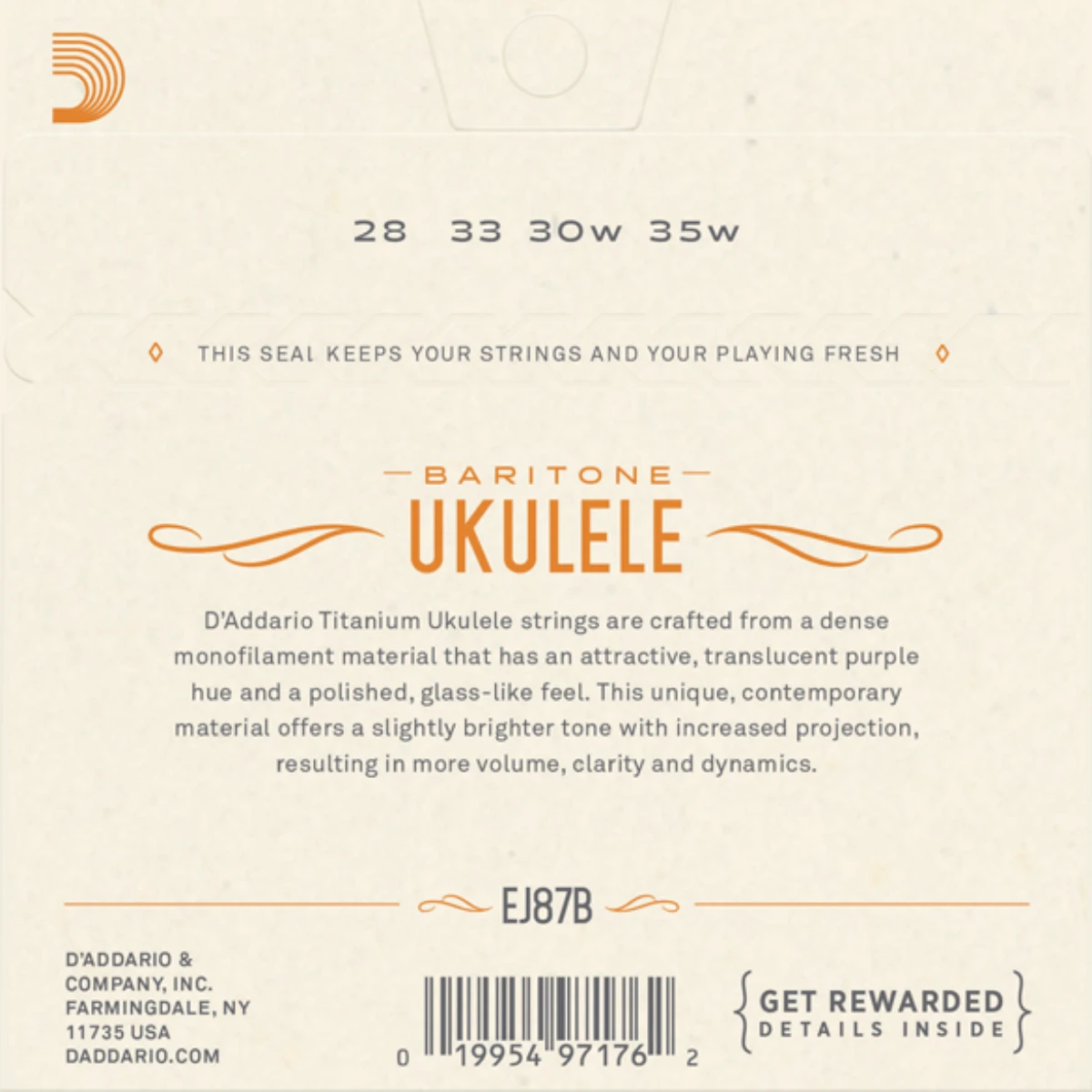 mat sau bo day dan ukulele d'addario ej87b