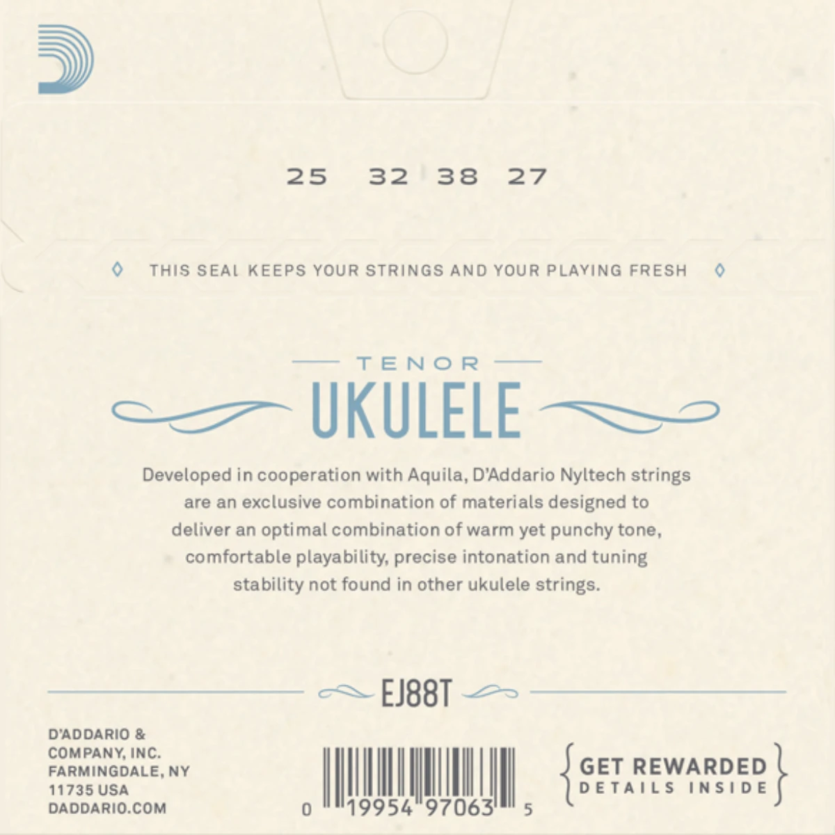 mat sau bo day dan ukulele d'addario ej88t