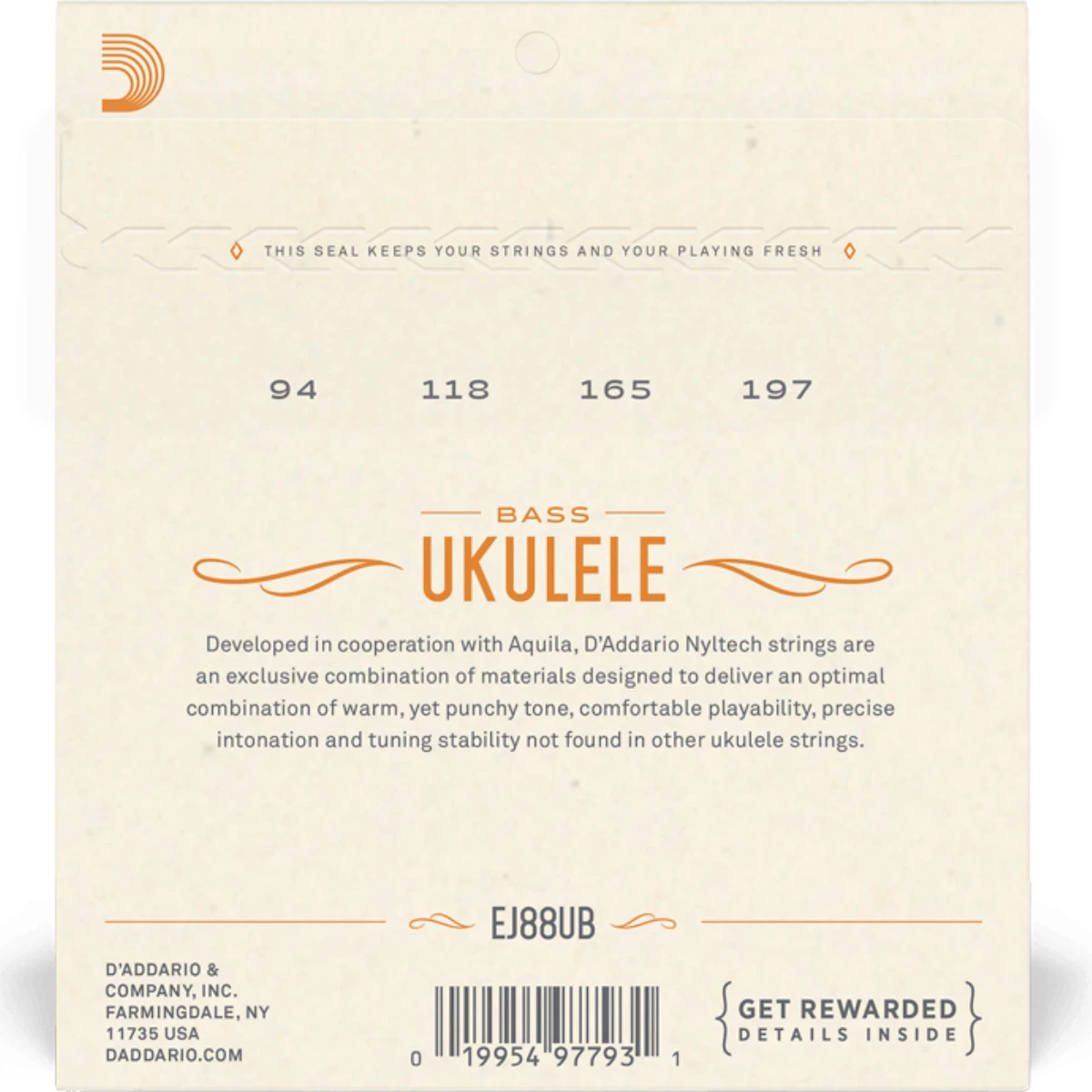 mat sau bo day dan ukulele d'addario ej88ub