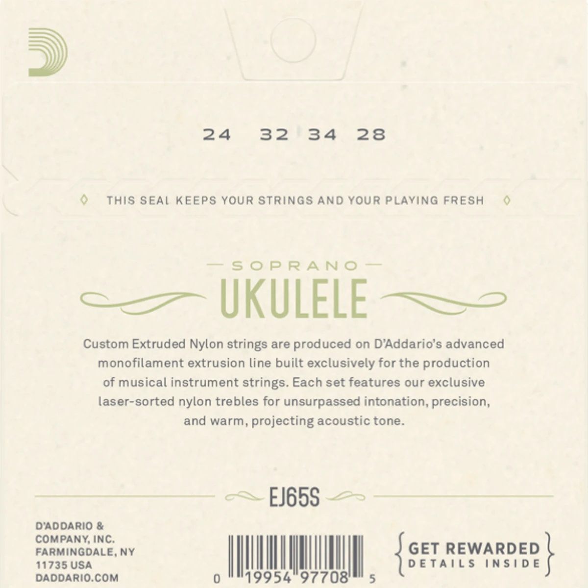 mat sau day dan ukulele daddario ej65s