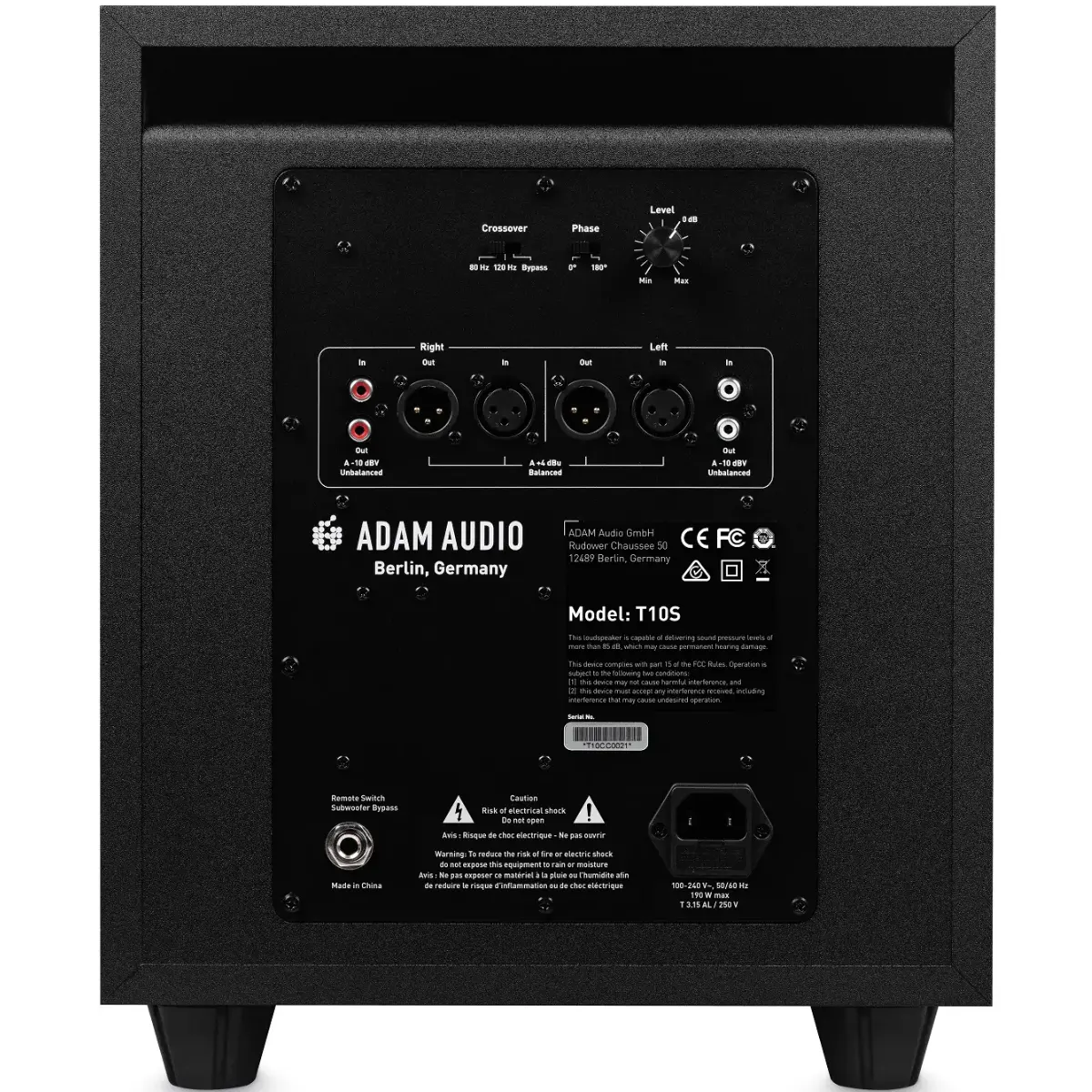 mat sau loa kiem am adam t10s