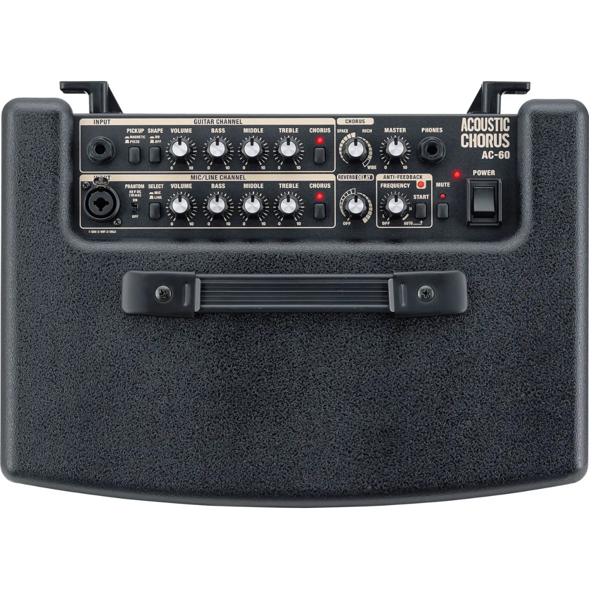 tay cam ampli guitar acoustic roland ac 60