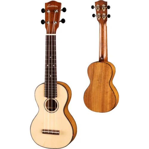 Đàn ukulele Eastman EU2-S, dáng Soprano, gỗ nguyên khối