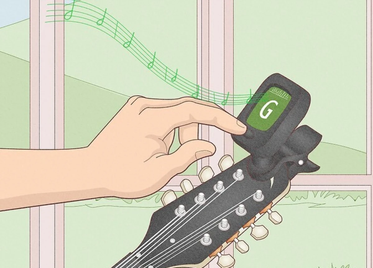 ky thuat len day mandolin bang tuner dien tu