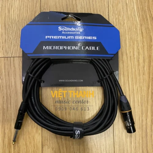 Dây tín hiệu micro Soundking BXJ062-5M, 1 đầu canon, 1 đầu 6 ly, dài 5 mét