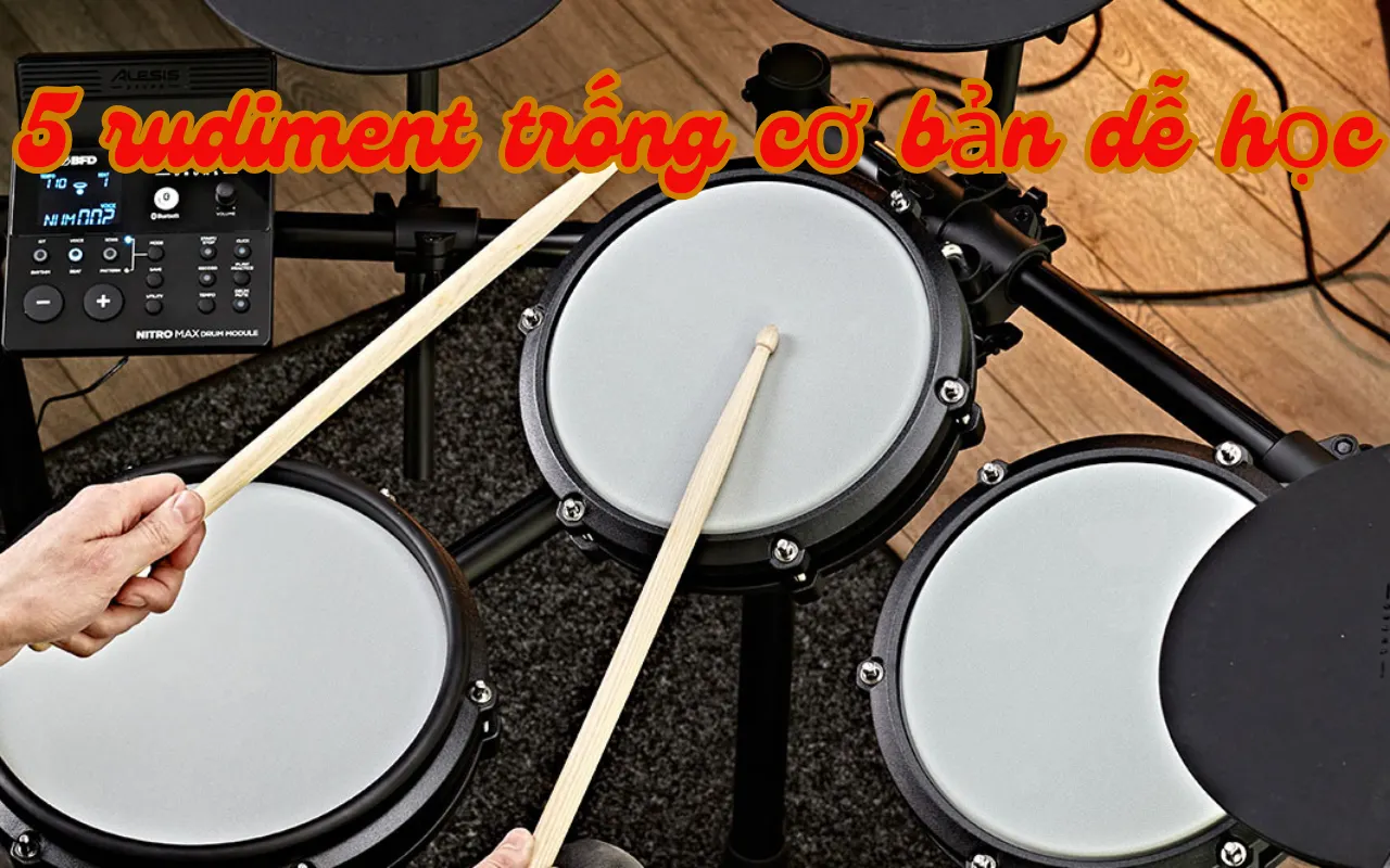 5 rudiment trống cơ bản dễ học và cách luyện tập hiệu quả
