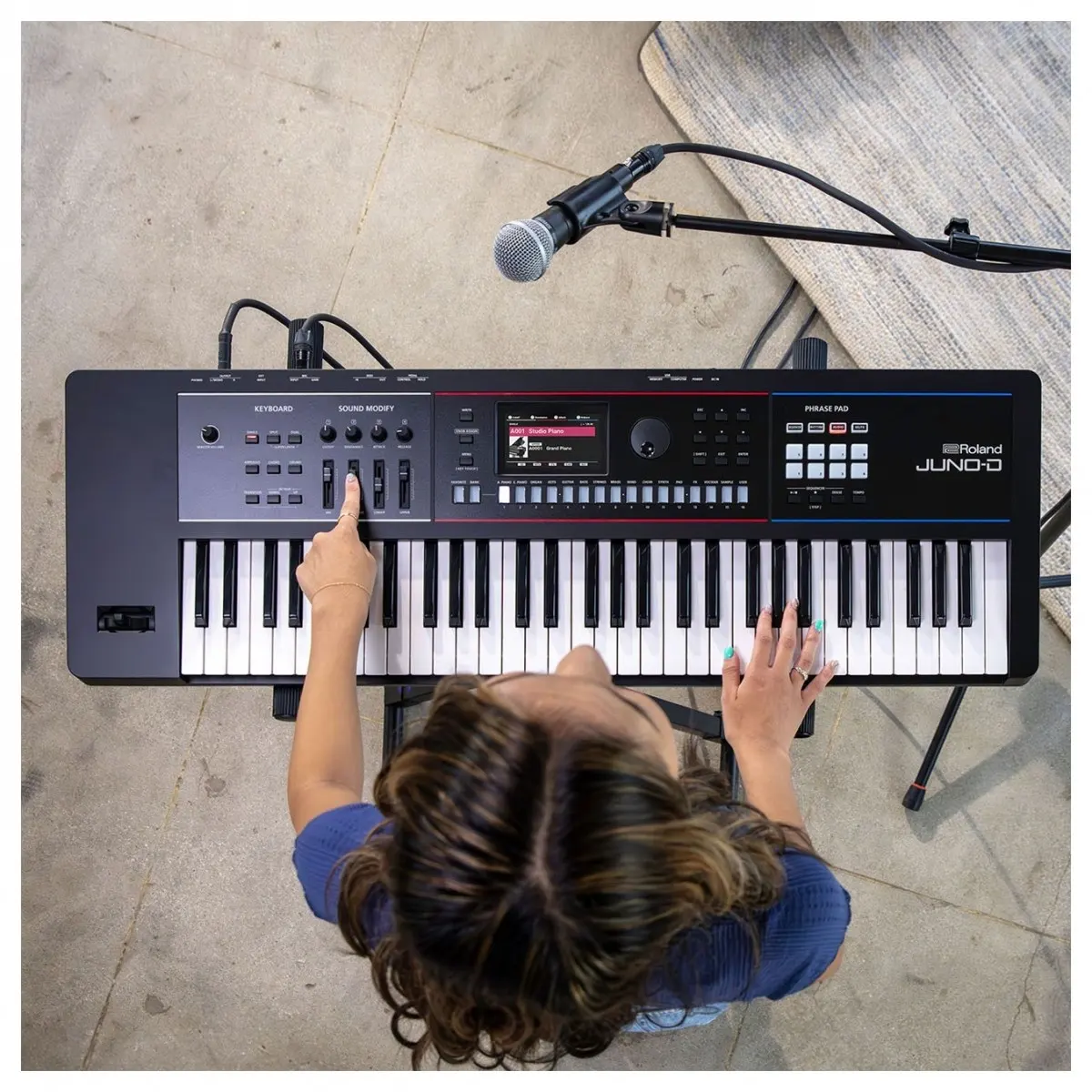 bieu dien synthesizer keyboard roland juno d 6