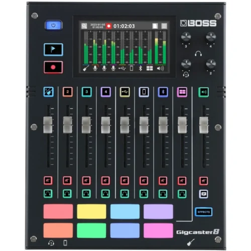 Bàn Mixer Boss Gigcaster 8, mixer chuyên dụng cho việc thu âm và livestream
