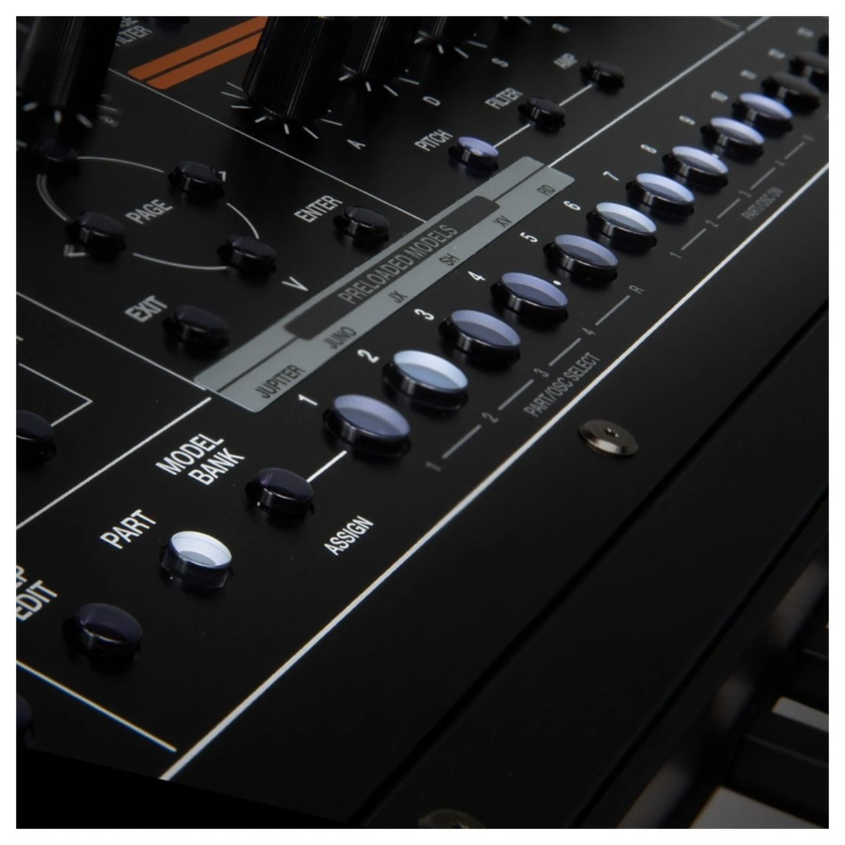 nut dieu khien synthesizer keyboard roland jupiter xm