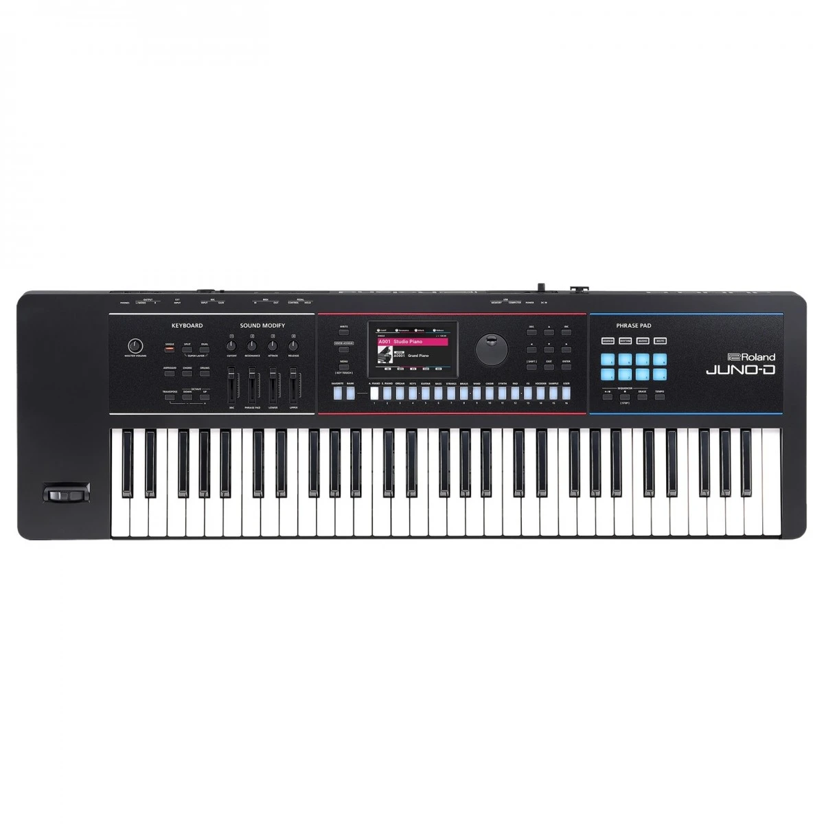 synthesizer keyboard roland juno d 6