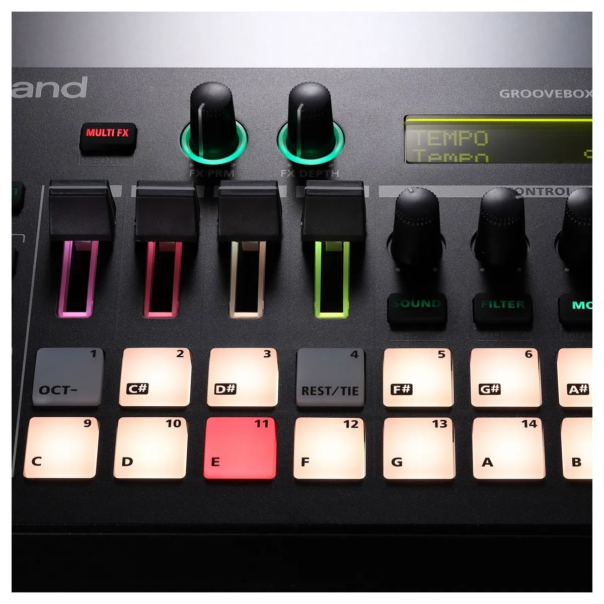 bang dieu khien groovebox roland mc 101