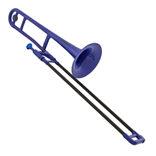 Kèn trombone pBone2B, chất liệu nhựa, màu xanh dương, giá rẻ
