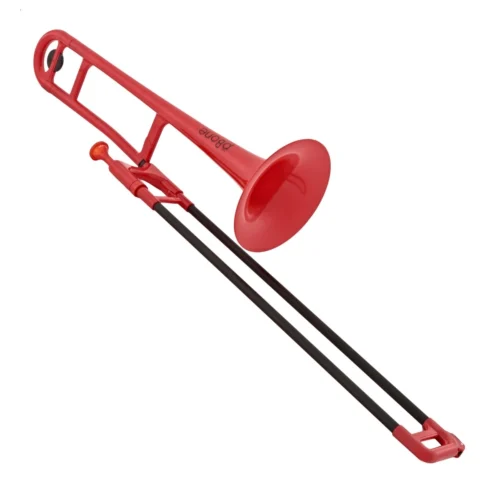 Kèn trombone pBone2R, chất liệu nhựa, màu đỏ
