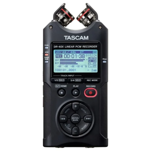 Máy ghi âm cầm tay Tascam DR-40X Nhật Bản, 4 kênh