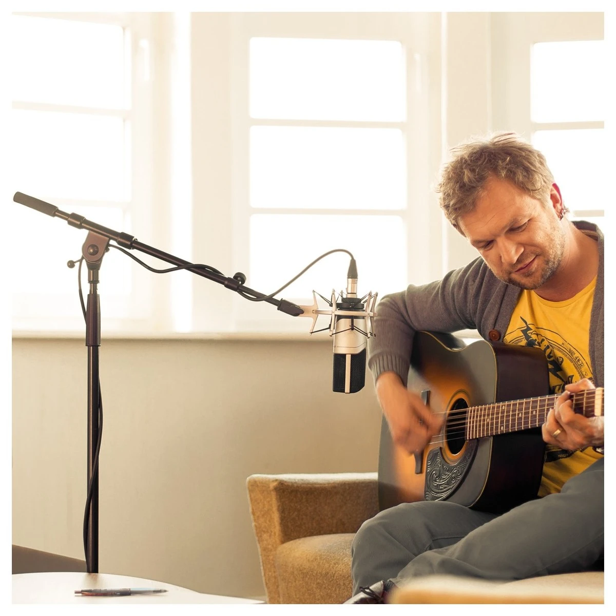 micro sennheiser mk 4 danh thu am guitar