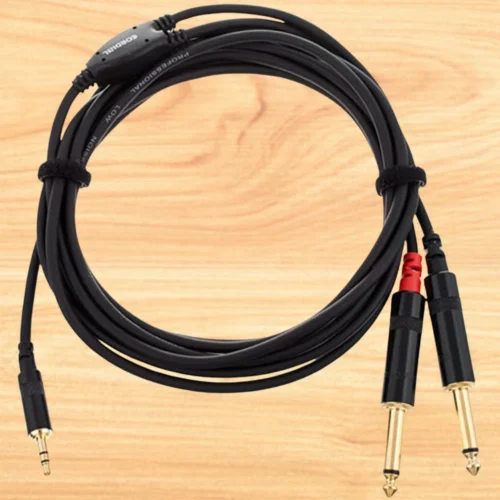 Dây cáp tín hiệu 3.5mm thành 2 đầu 6.3mm Cordial CFY-3-WPP