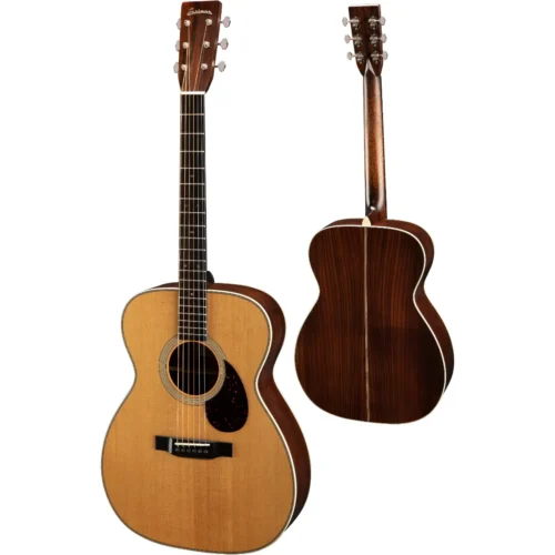 Đàn guitar Acoustic Eastman E8OM Thermo-Cure, màu gỗ