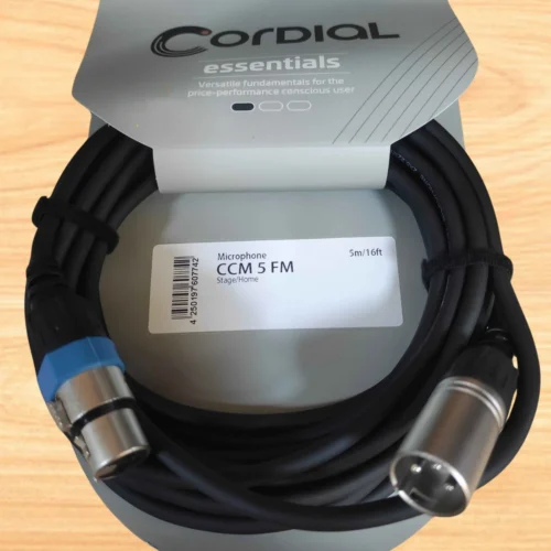 Dây micro Cordial CCM 5 FM làm sẵn dài 5 mét gồm 2 đầu canon