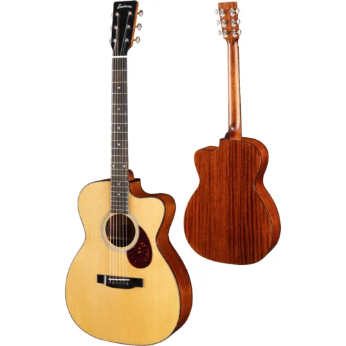 Đàn guitar Acoustic Eastman E1OMCE Deluxe, Natural, thùng khuyết