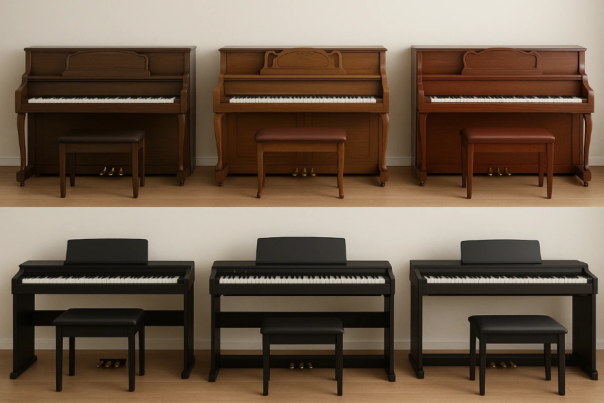 bo suu tap cac model piano co va piano dien pho bien