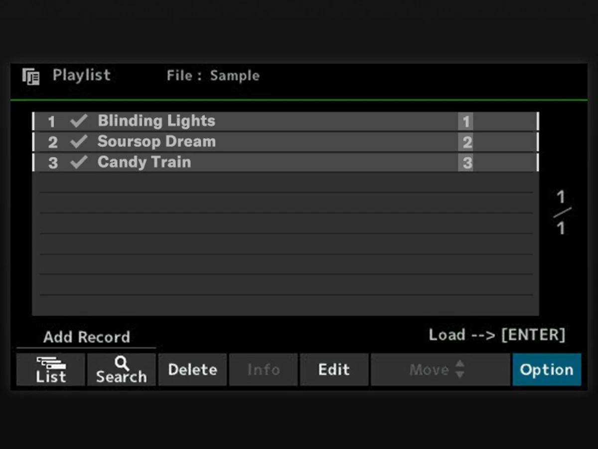 dan organ yamaha psr sx620 quan ly thiet lap bai hat voi playlist