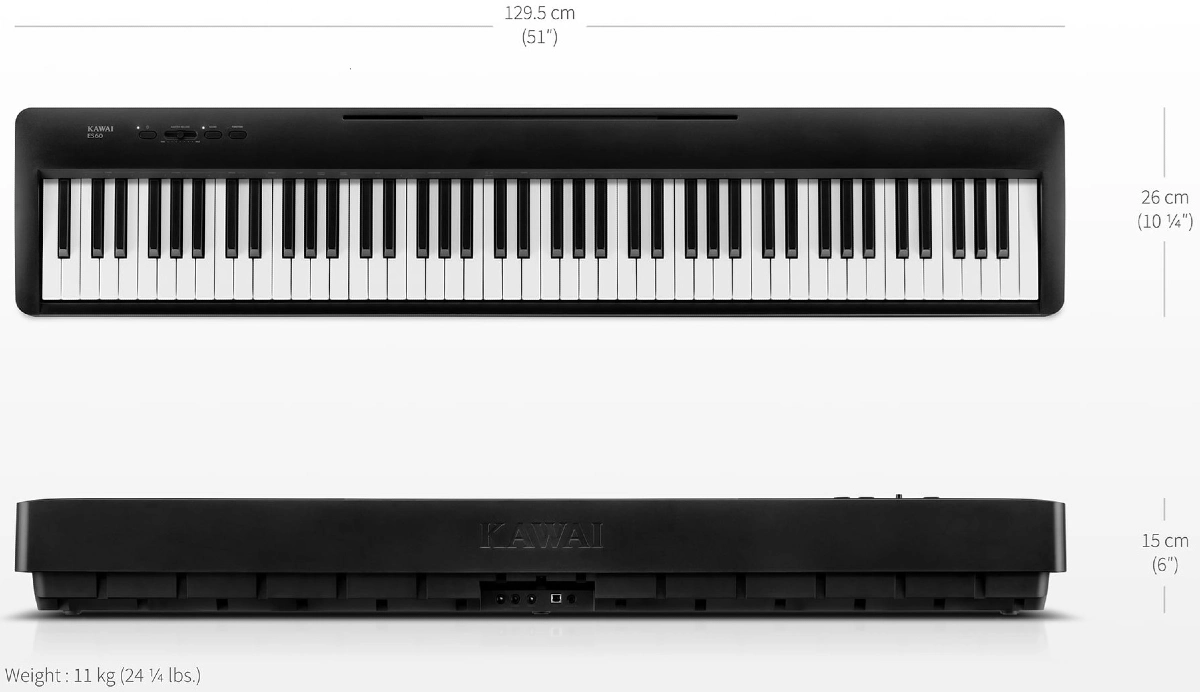 kich thuoc piano dien kawai es60