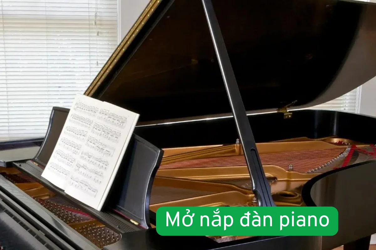 Hướng dẫn chi tiết cách mở nắp đàn piano an toàn