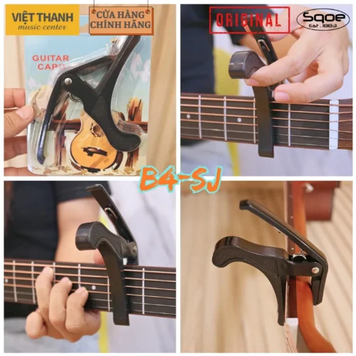 Capo đàn guitar SQOE B4-SJ giá rẻ cho guitar Acoustic, Classic, Electric
