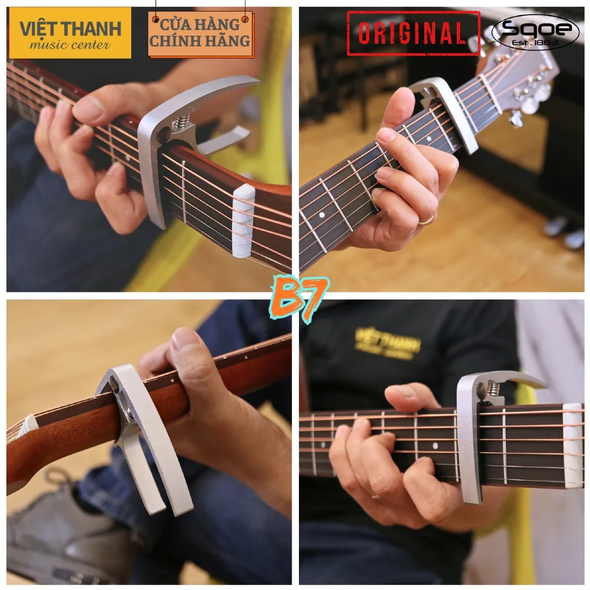 capo dan guitar sqoe b7