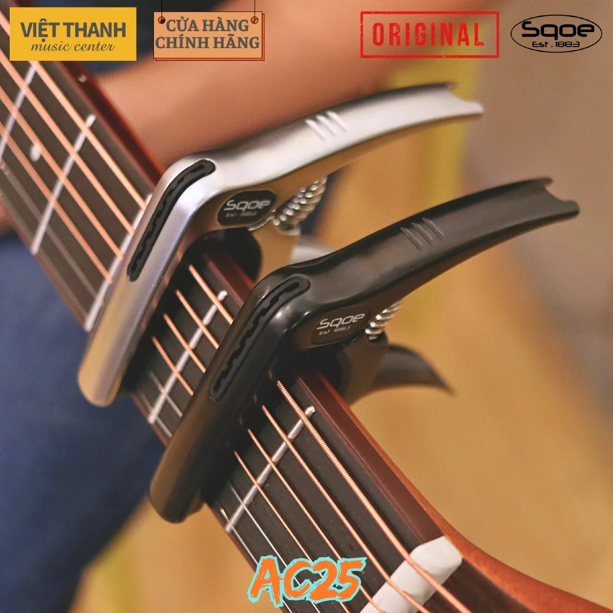 capo guitar sqoe ac25 3in1