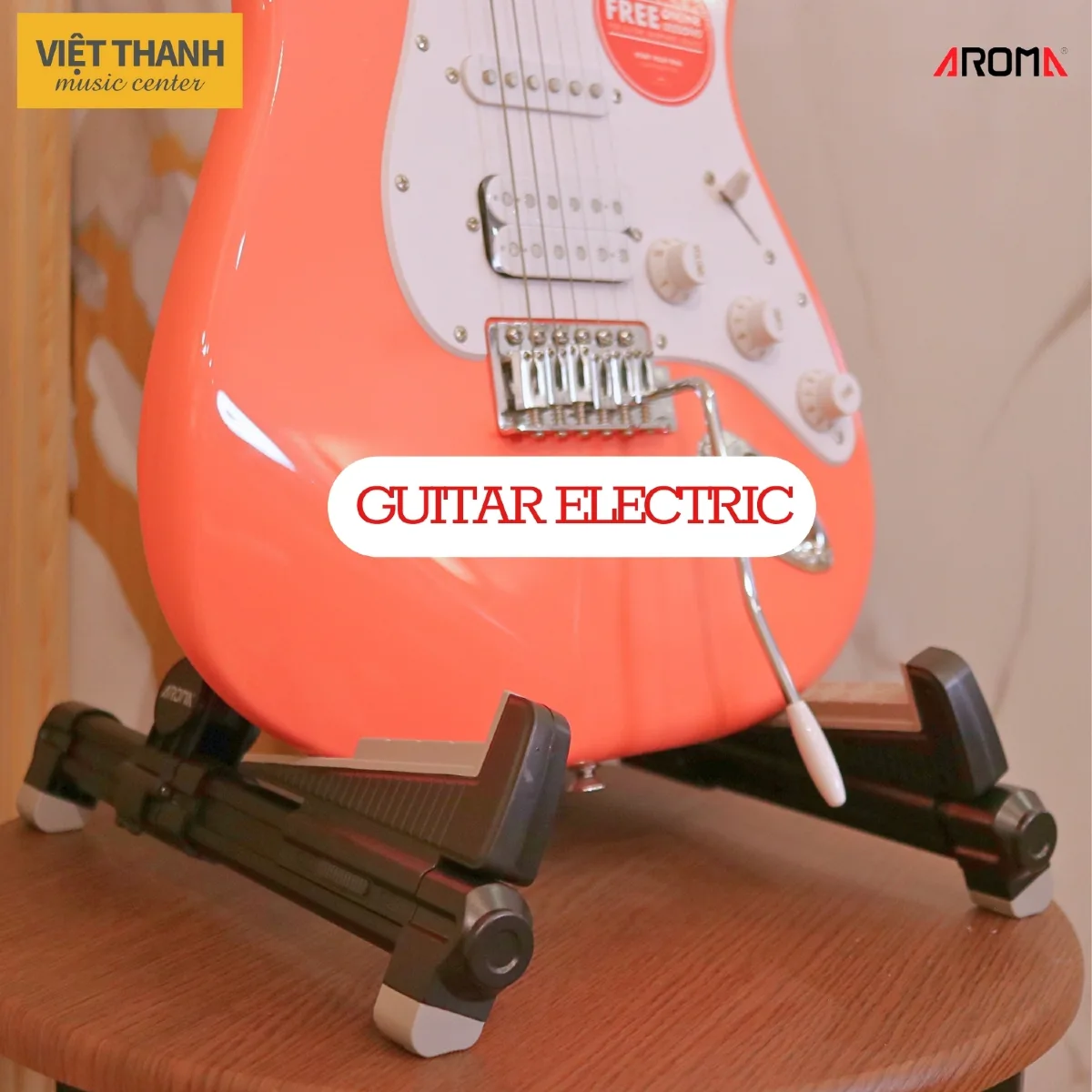 chan dan guitar aroma ags 08 cho guitar dien