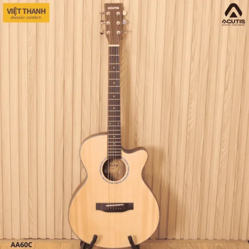 Đàn guitar Acoustic Acutis AA60C dáng Auditorium, thùng khuyết,