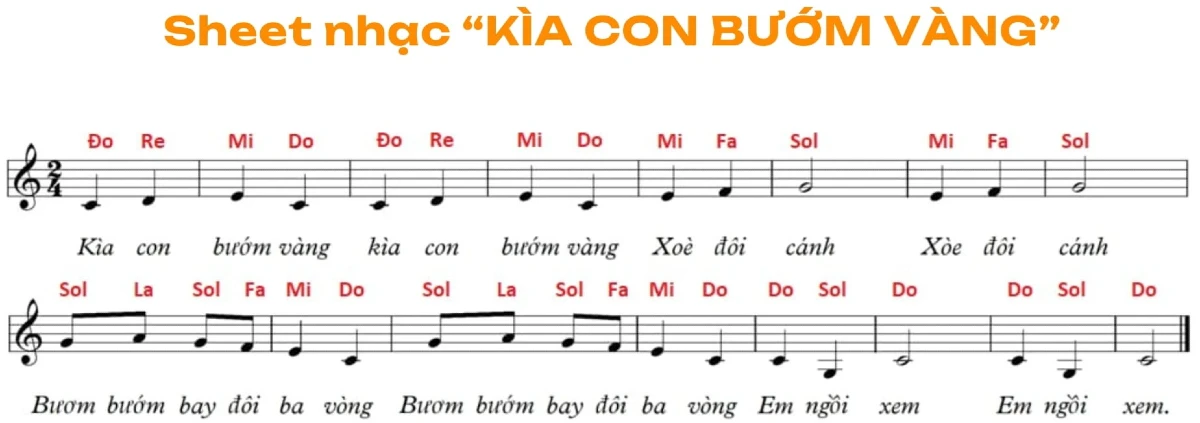 sheet nhac kia con buom vang