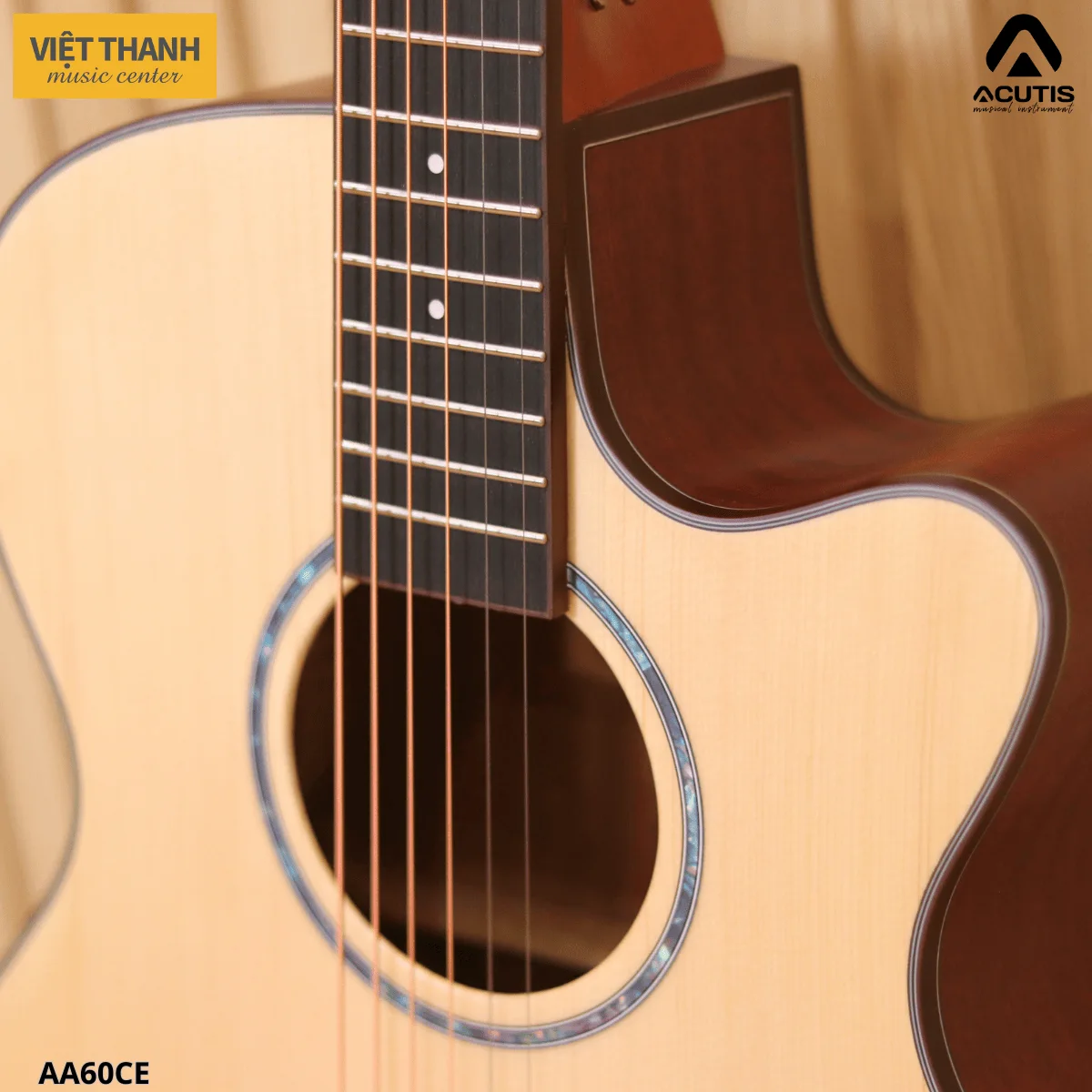 thung dan guitar acutis aa60ce
