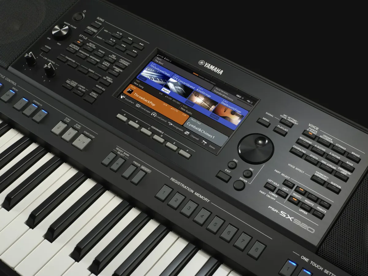 giao dien truc quan dan organ yamaha psr sx920