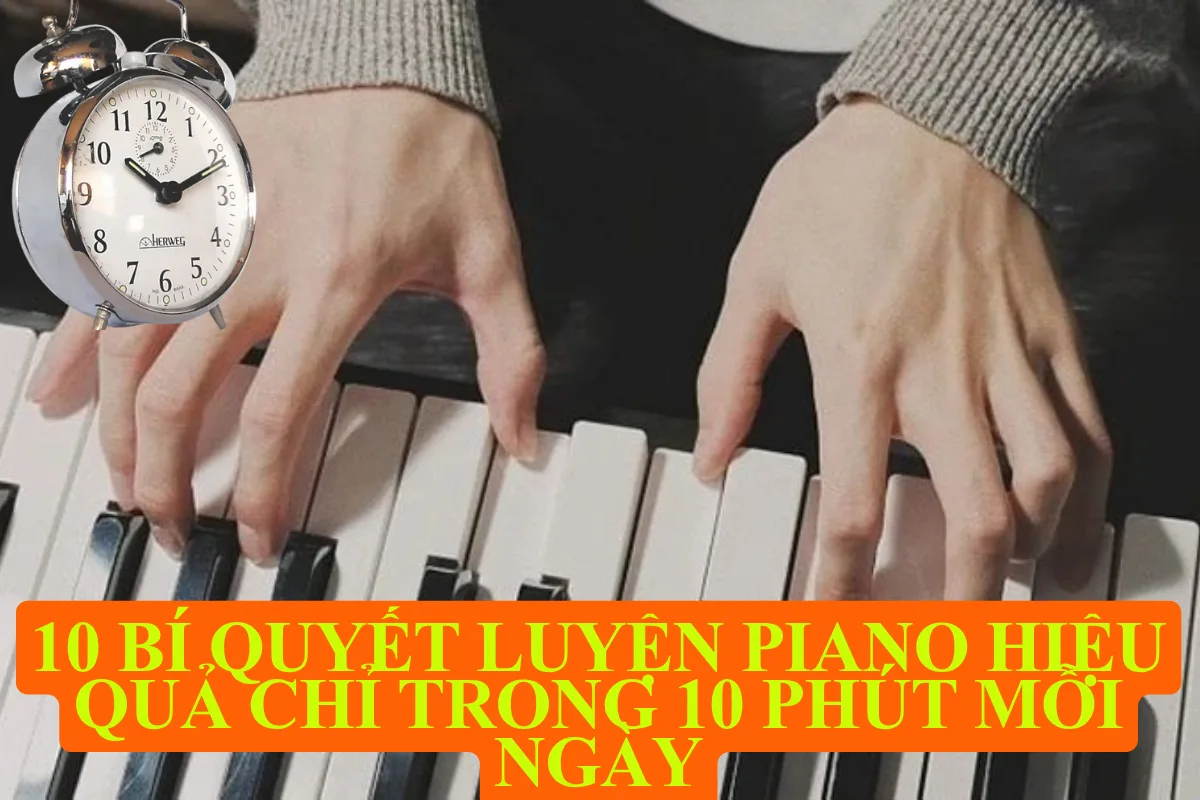 10 Bí quyết luyện piano hiệu quả chỉ trong 10 phút mỗi ngày