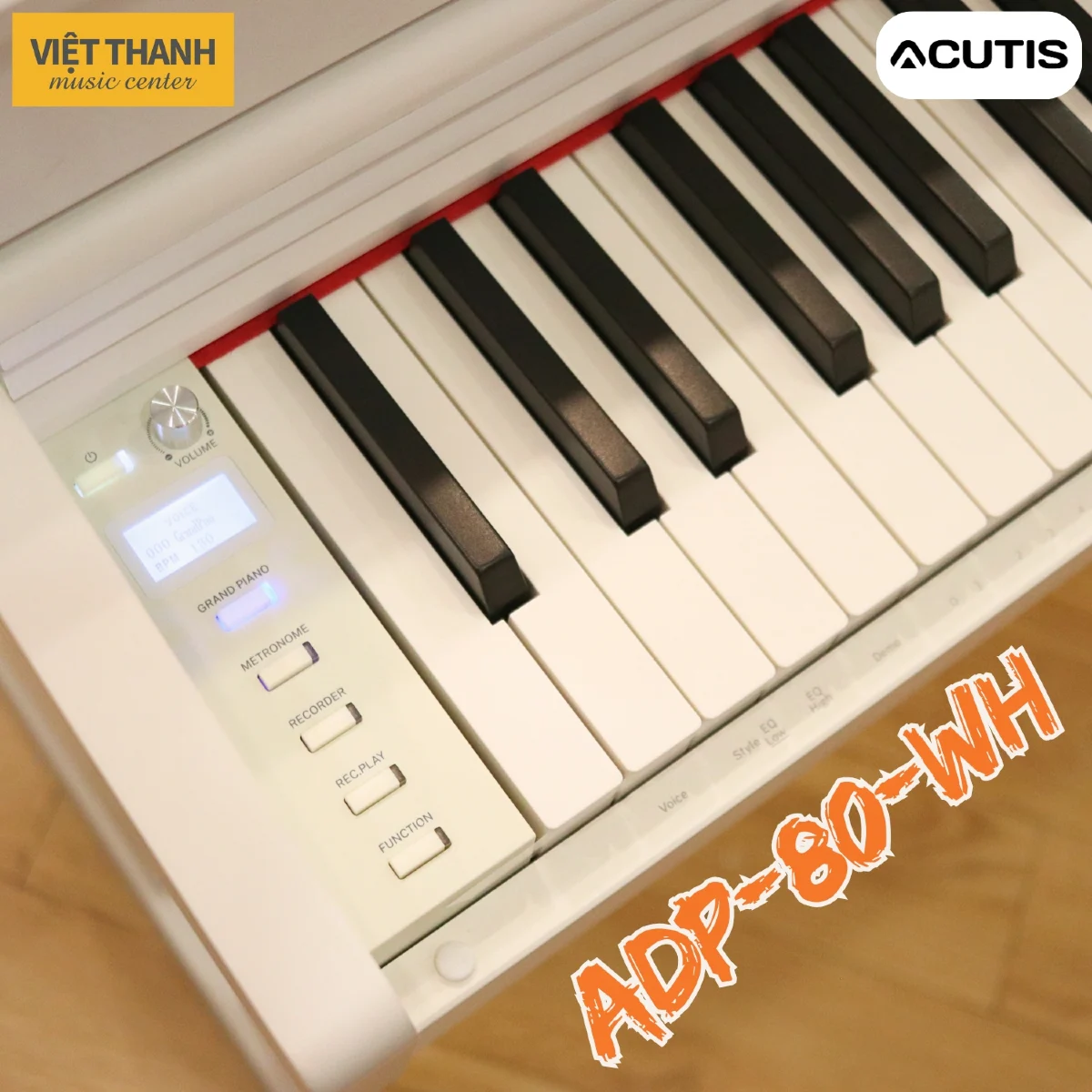 ban phim dan piano dien acutis adp 80 mau trang