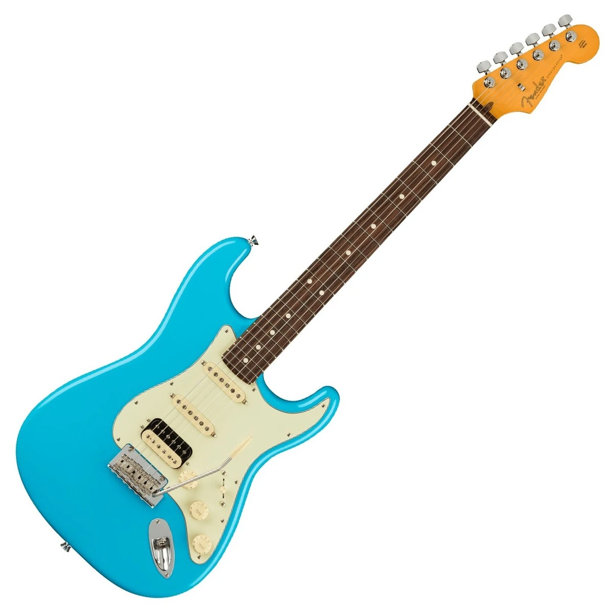 dan guitar dien fender american professional ii stratocaster® hss miami blue