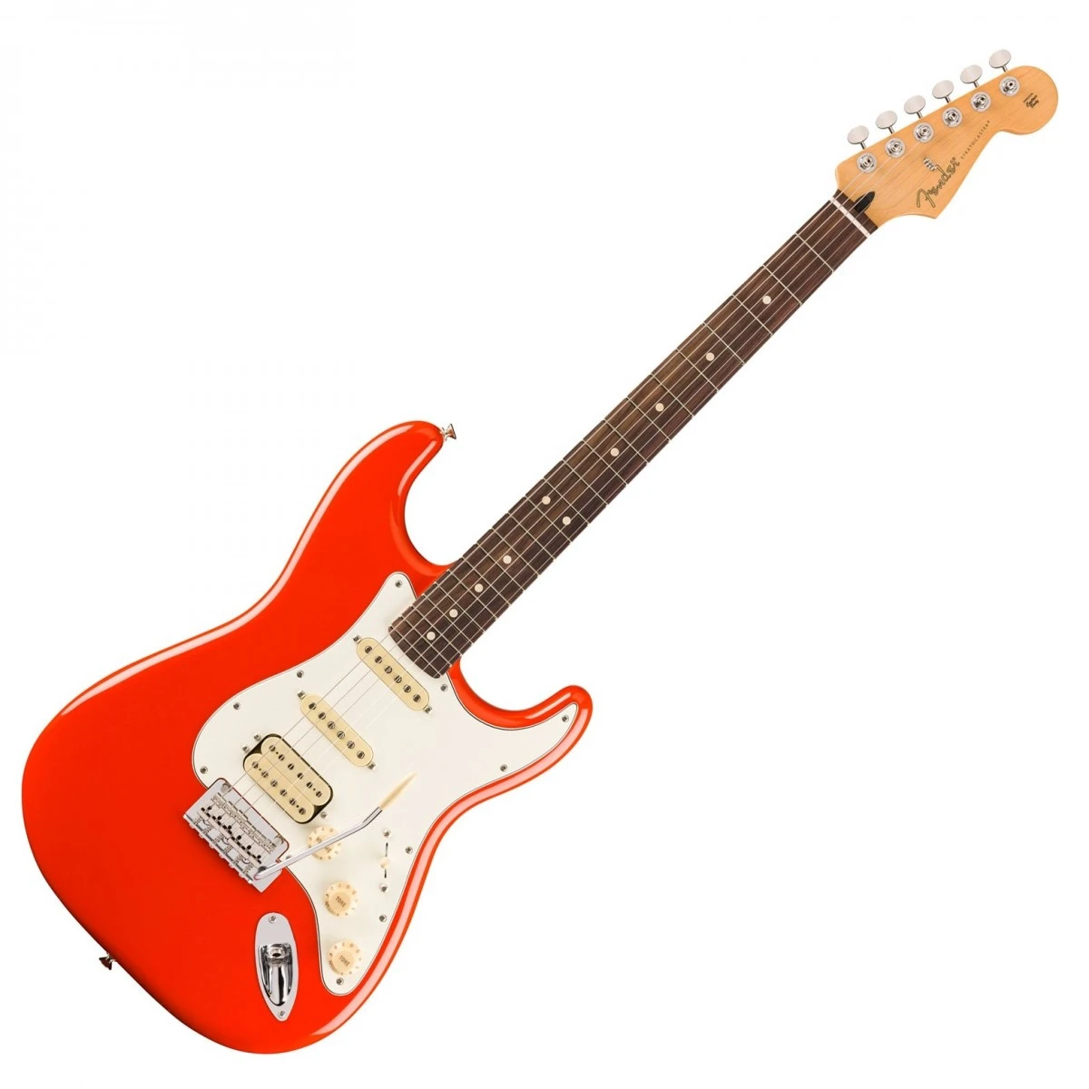 dan guitar dien fender player ii stratocaster® hss coral red