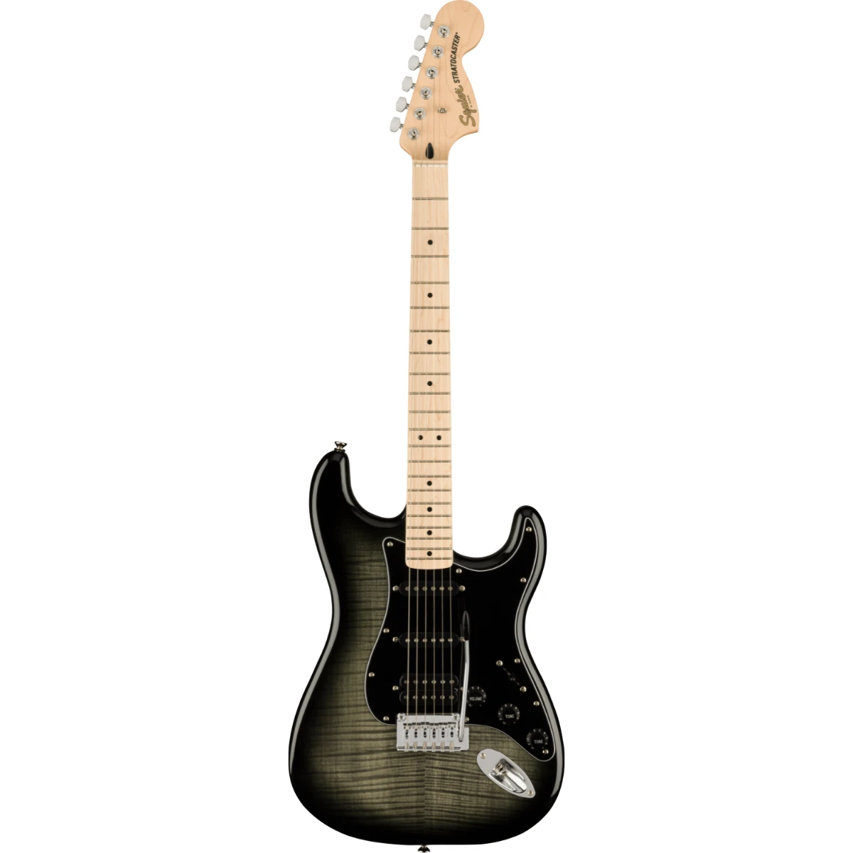 Đàn guitar điện Squier Affinity Stratocaster FMT HSS MN, Black Burst, #0378153539