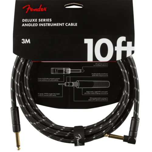 Dây cáp tín hiệu Fender Deluxe Series Tweed model 0990820090, dài 3 mét, đầu thẳng sang đầu vuông