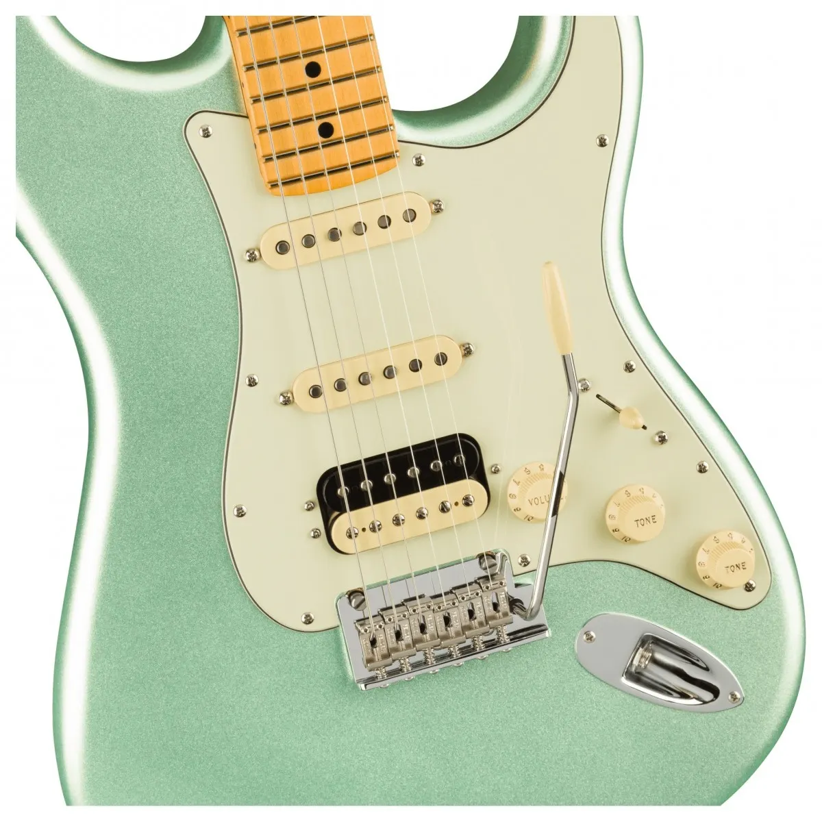 fender american pro ii stratocaster hss mn mystic surf green