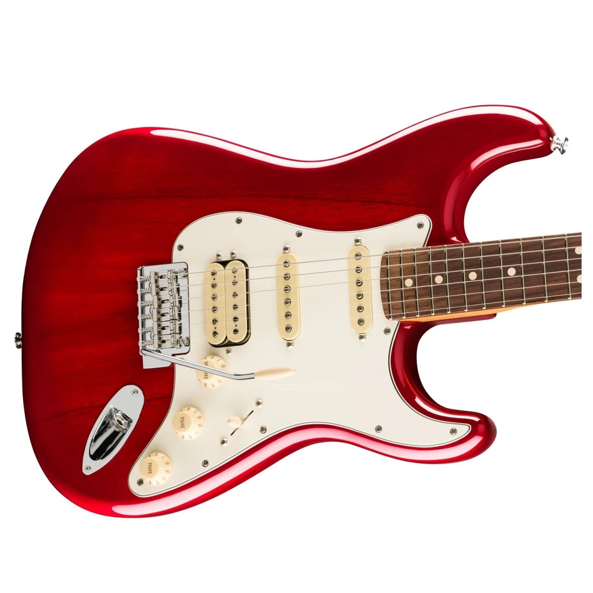 fender player ii stratocaster® hss transparent cherry burst