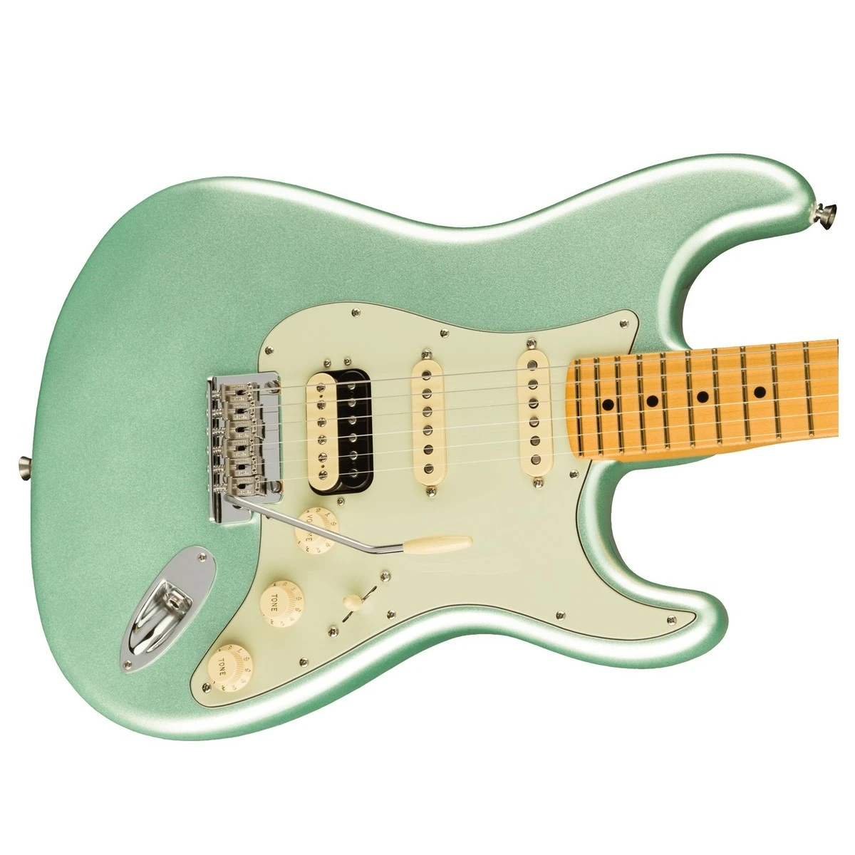 guitar dien fender american pro ii stratocaster hss mn mystic surf green