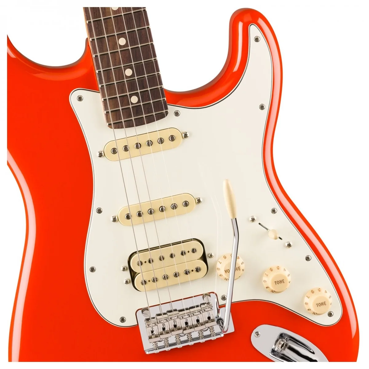 guitar dien fender player ii stratocaster® hss coral red