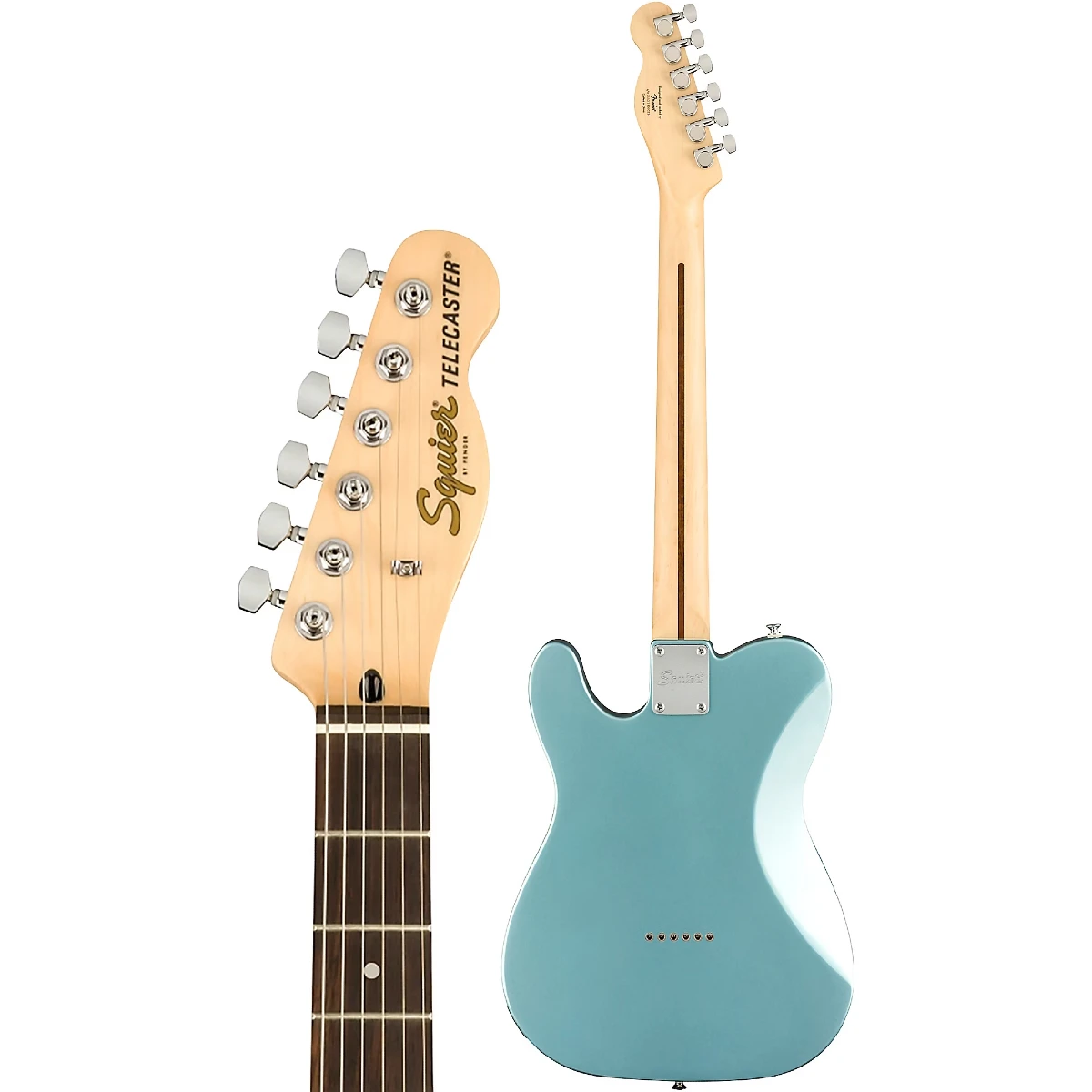 lung guitar dien squier fsr affinity tele laurel ice blue metallic