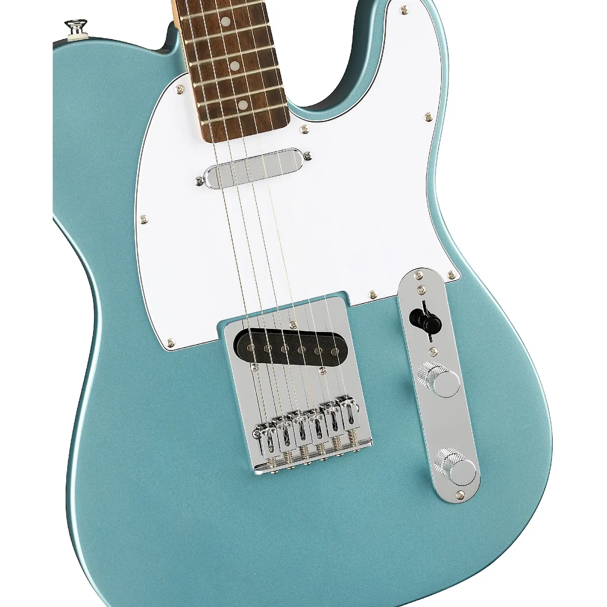 mat top guitar dien squier fsr affinity tele laurel ice blue metallic