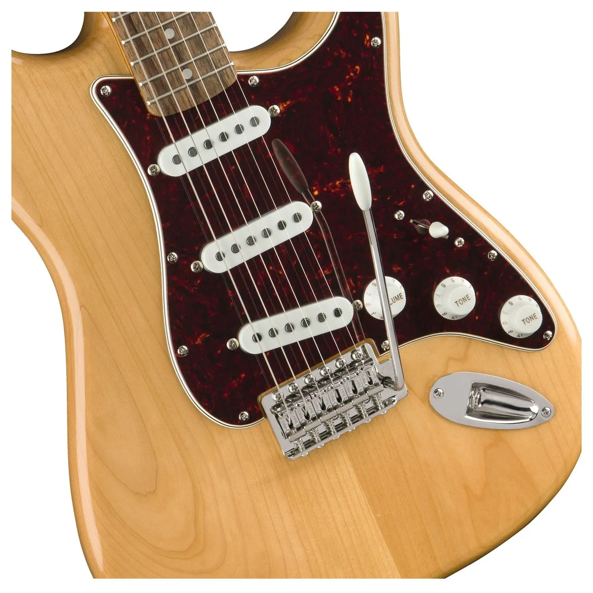 mat truoc dan guitar dien squier classic vibe 70s stratocaster lrl natural