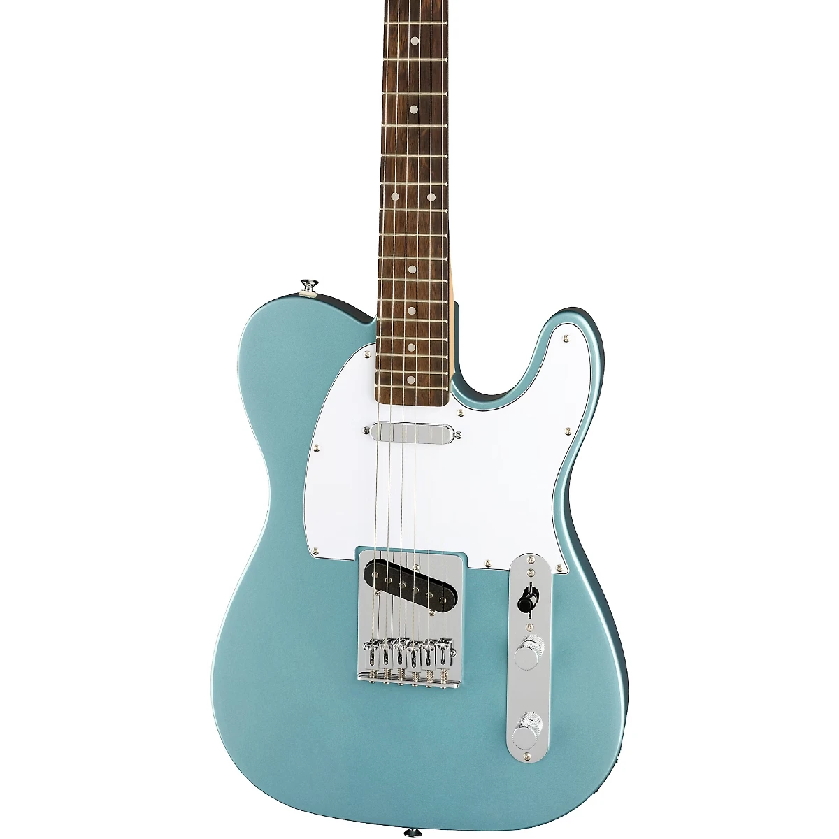 mat truoc guitar dien squier fsr affinity tele laurel ice blue metallic